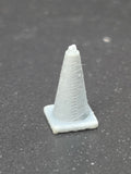 HO SCALE 28" TALL TRAFFIC CONES (6 PER PACK)