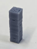 HO SCALE BOXES OF PUMPKIN FRUIT 5 HIGH (4 PER PACK)