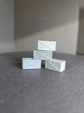 HO SCALE 1.5 x 2 x 3 FOOT WOODEN CRATES  (4 PACK)