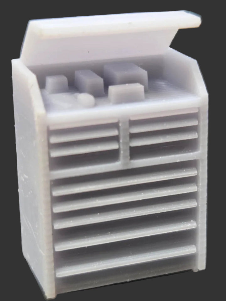HO SCALE LARGE TOOLBOX (2 PER PACK)