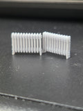 HO SCALE LONG STEAM RADIATORS (8 PER PACK)