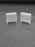 HO SCALE MEDUIM STEAM RADIATORS (8 PER PACK)