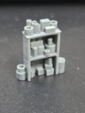 N SCALE SHOP STORAGE SHELVES (4 PER PACK)