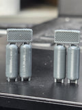 HO SCALE TWIN TANK AIR COMPRESSORS (4 PER PACK)